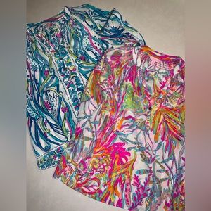 Lilly Pulitzer Women’s Silk Shirts Lot of 2 XS